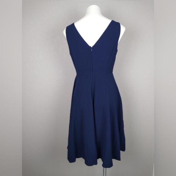 NWT Gal Meets Glam Kendra Fit & Flare Dress Navy 6 - Picture 3 of 15